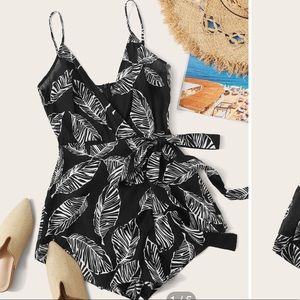 Tie Waist Cami Romper 😍